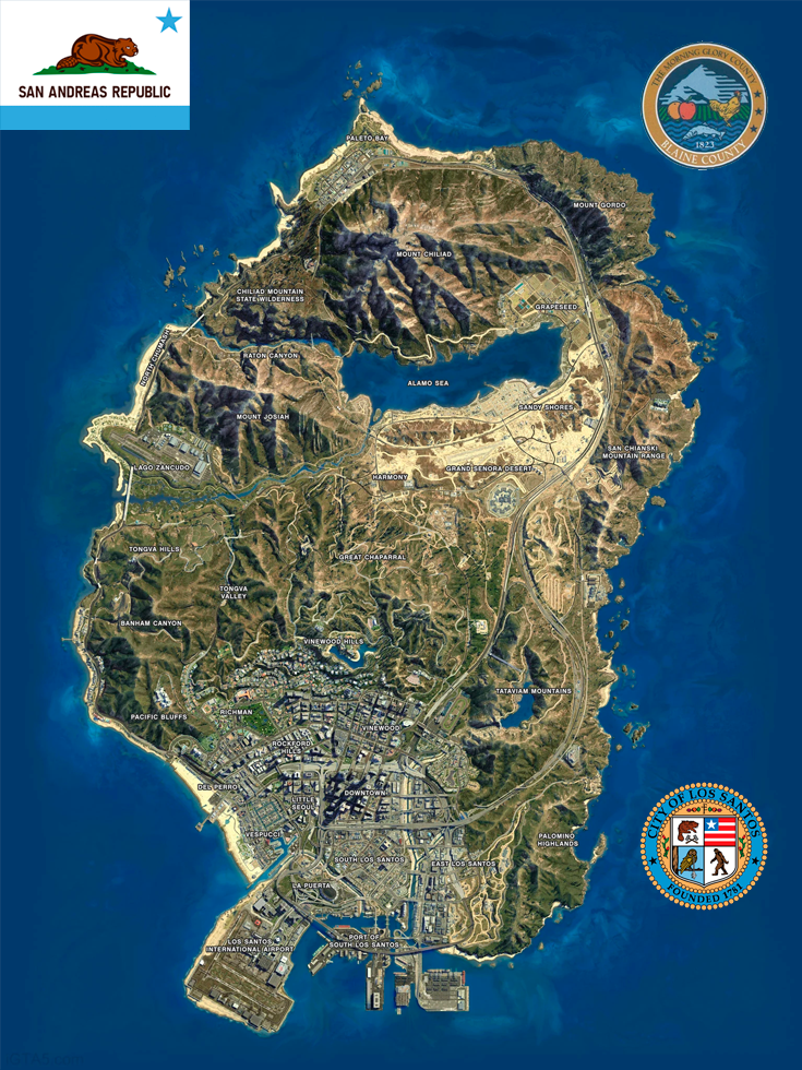 San Andreas Map